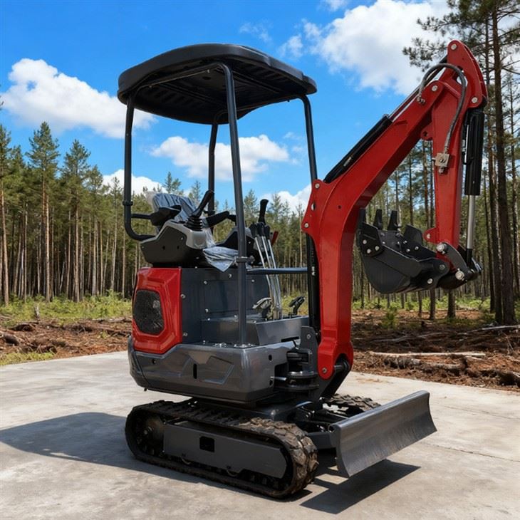 SLM12Q 1.25ton Excavator With Cabin Mini Digger factory
